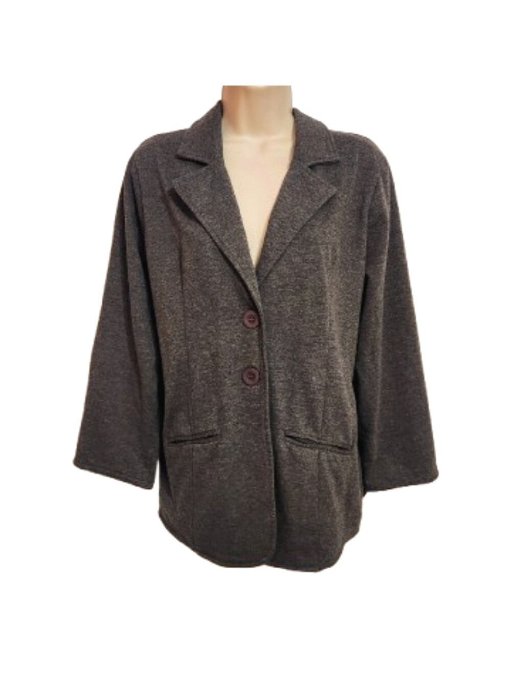 Torrid Grey Knit Swing Blazer Jacket Large